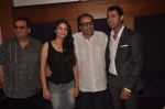 Dharmendra, Gippy Grewal, Subhash Ghai, Kulraj Randhawa at Double Di Trouble screening in Sunny Super Sound, Mumbai on 29th Aug 2014